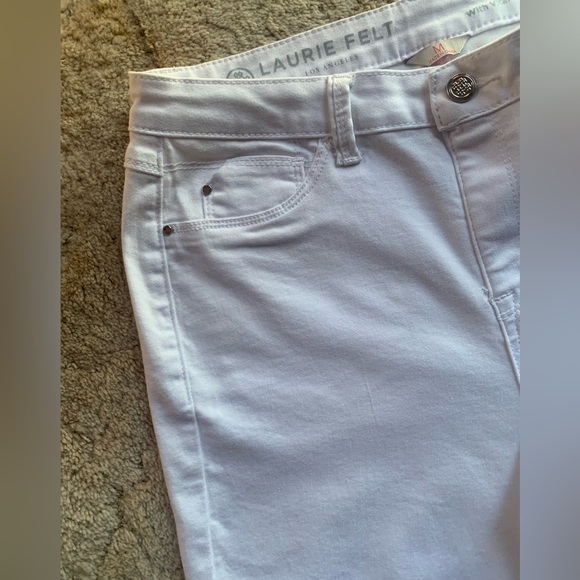 VGUC LAURIE FELT LOS ANGELES SILKY FLARE WHITE STRETCH JEANS IN SIZE M/US SIZE 8 - Picture 9 of 15